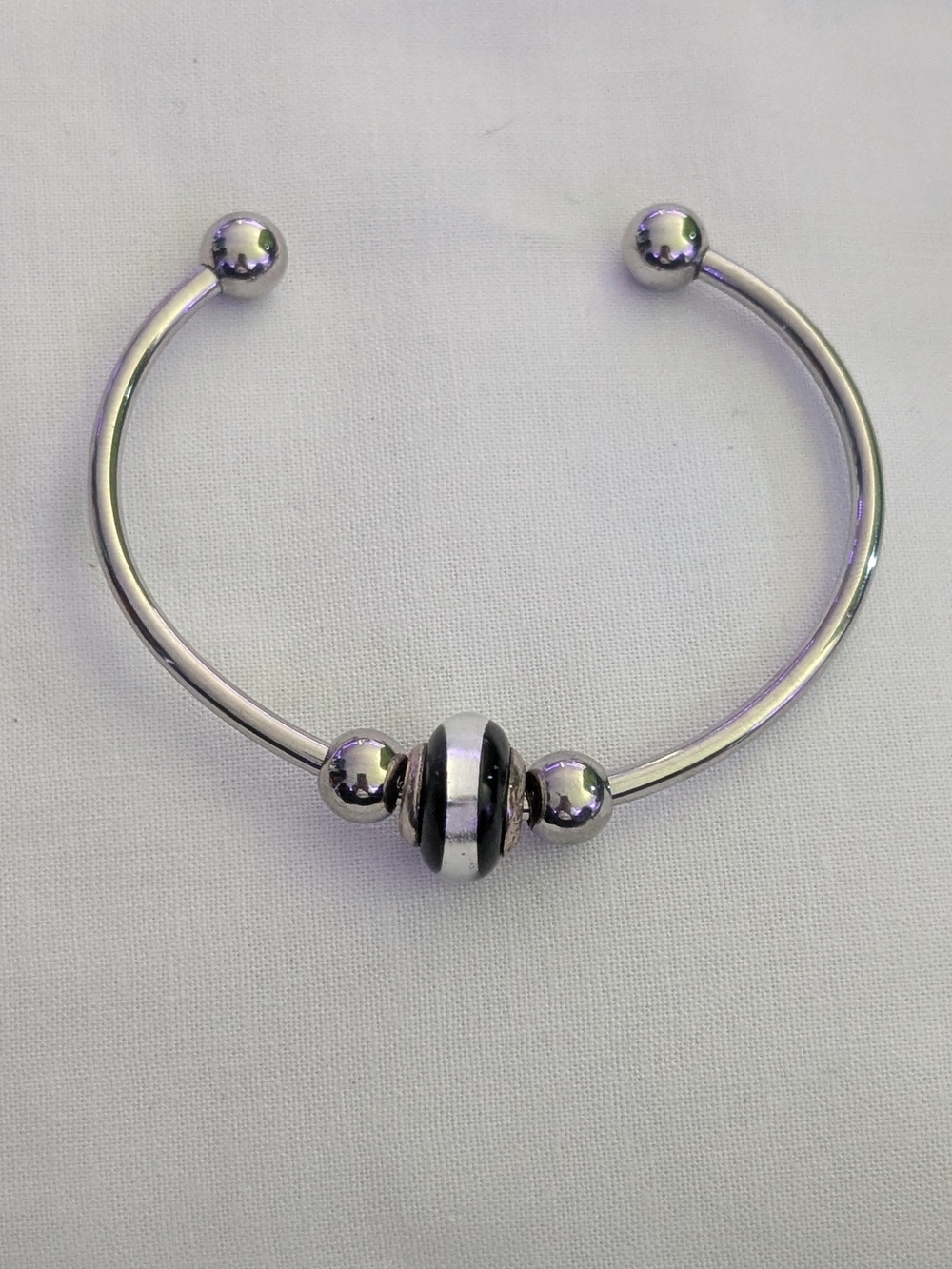 Sterling Silver "New Beggingings" Bead Cuff